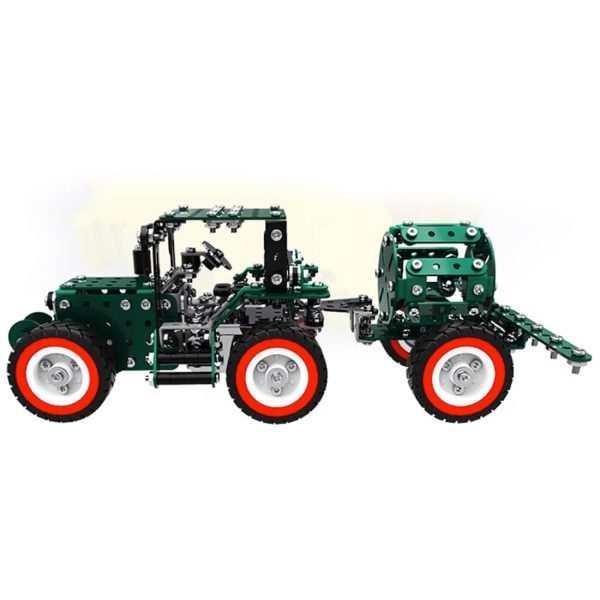 3D Metal Puzzle Farm Grading Machine Model: DIY Agricultural Vehicle Assembly Model, Creative Ornaments (680+ Pieces)