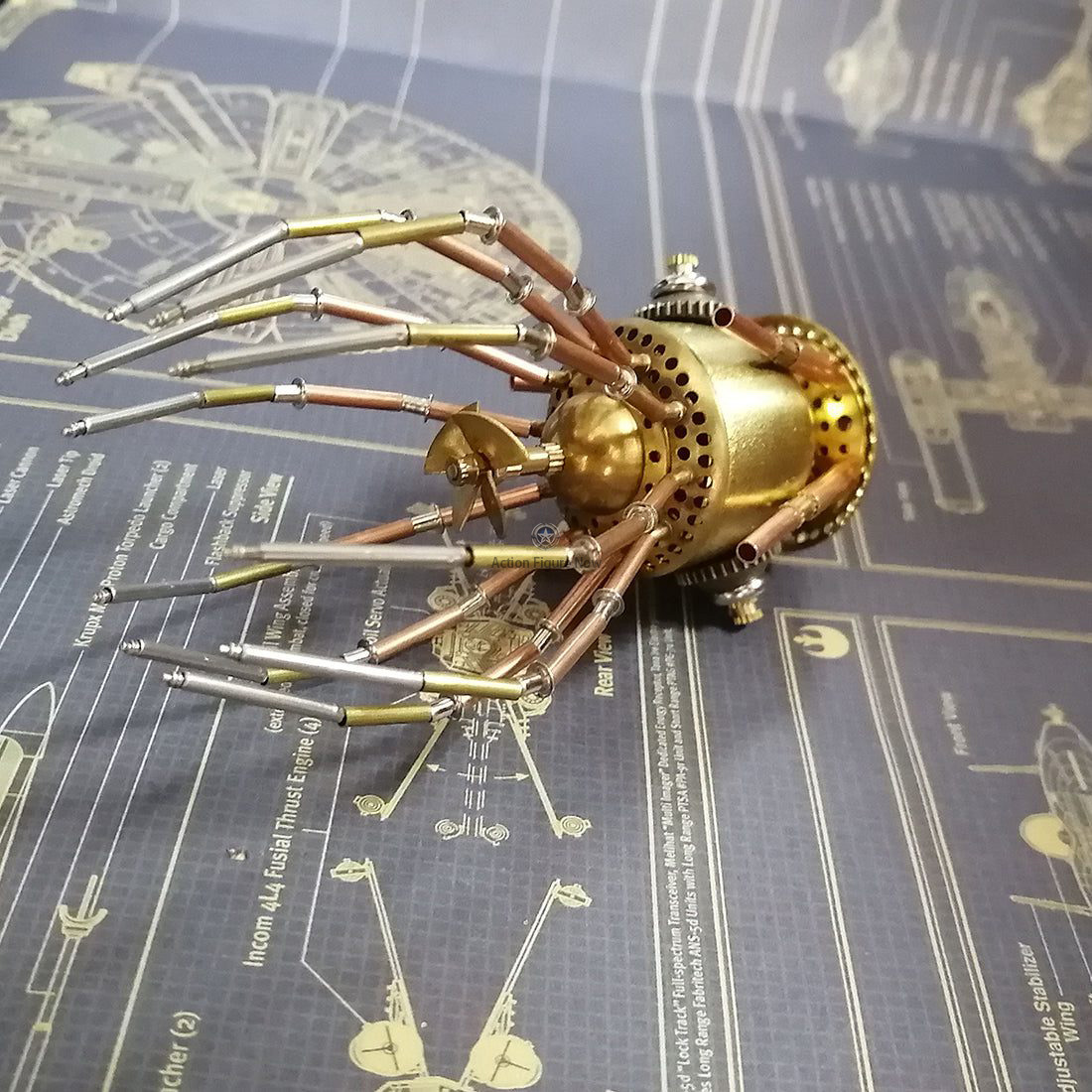 3D Assembly Building Model Kits of Steampunk Mechanical Jellyfish Metal Puzzle for Creative Gifts 3D Assembly Building Model Kits of Steampunk Mechanical Jellyfish Metal Puzzle for Creative Gifts