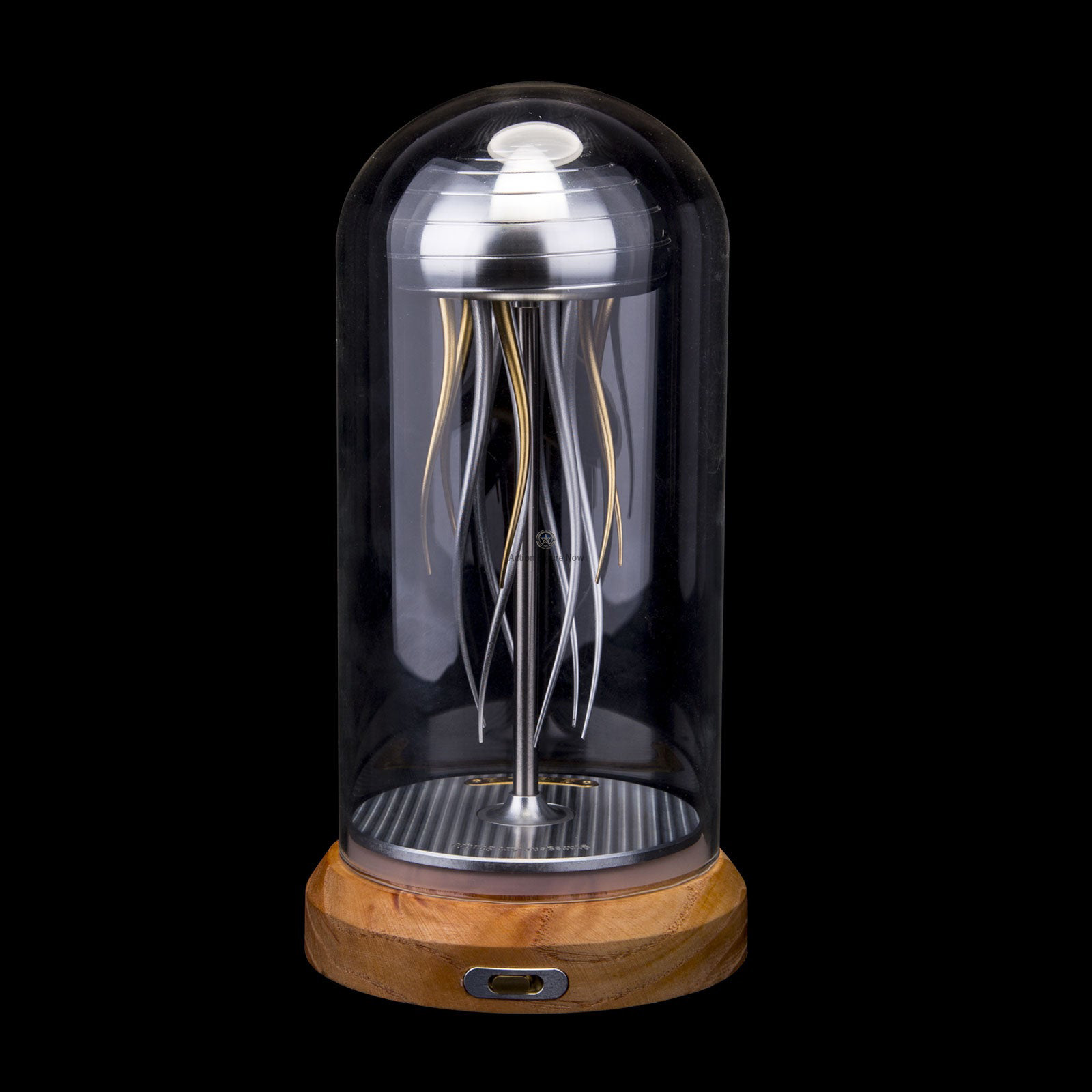 3D Metal Puzzle Mechanical Jellyfish Model with Glass Dust Cover 3D Metal Puzzle Mechanical Jellyfish Model with Glass Dust Cover