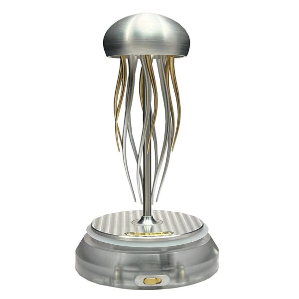3D Metal Puzzle Mechanical Jellyfish Model with Glass Dust Cover