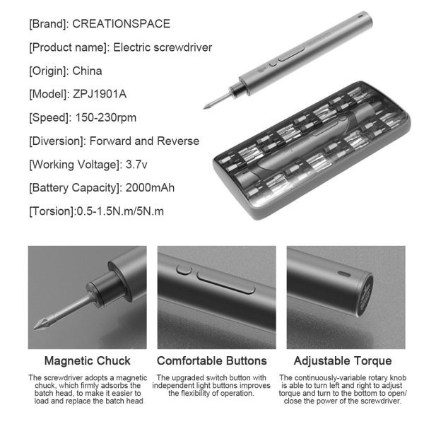 Mini Precision Electric Screwdriver as an Essential Tool Kit for Metal Model Kits