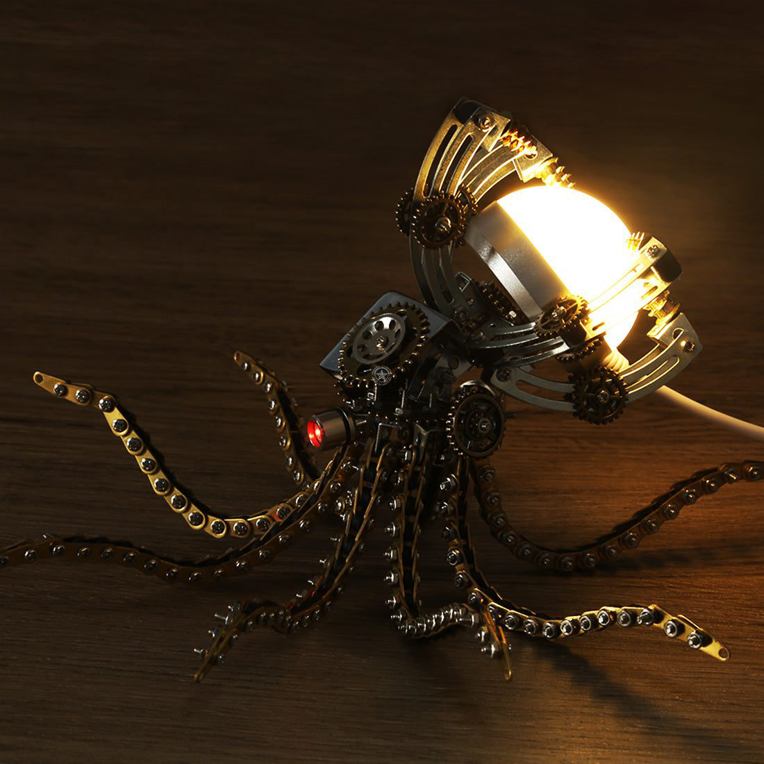 Octopus Lamp Metal Model Kits Steampunk Art DIY Deep Sea Mysterious Hunters Octopus Lamp Metal Model Kits Steampunk Art DIY Deep Sea Mysterious Hunters