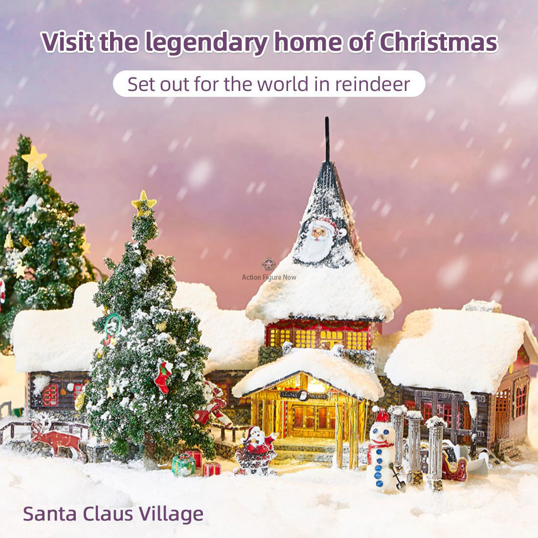 Christmas Santa Claus Village 3D Metal Puzzle Set Christmas Santa Claus Village 3D Metal Puzzle Set