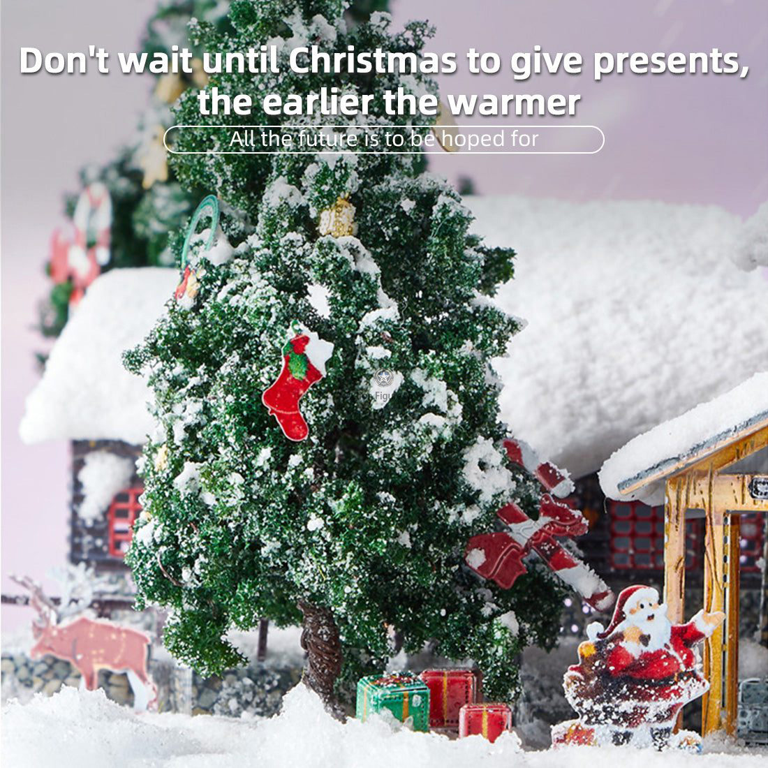 Christmas Santa Claus Village 3D Metal Puzzle Set Christmas Santa Claus Village 3D Metal Puzzle Set
