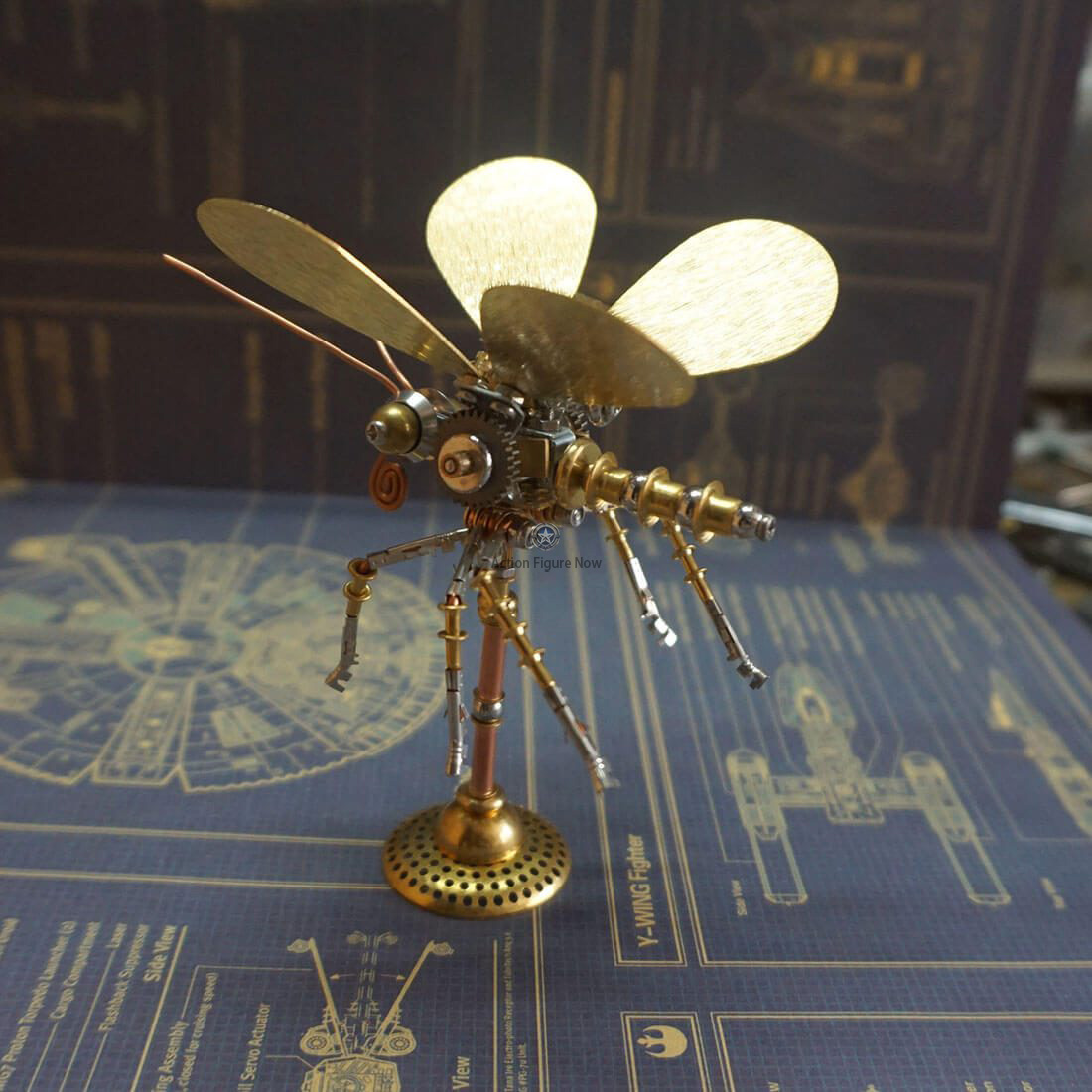 Shiny Golden Butterfly 3D Steampunk Metal Craft Kits Shiny Golden Butterfly 3D Steampunk Metal Craft Kits