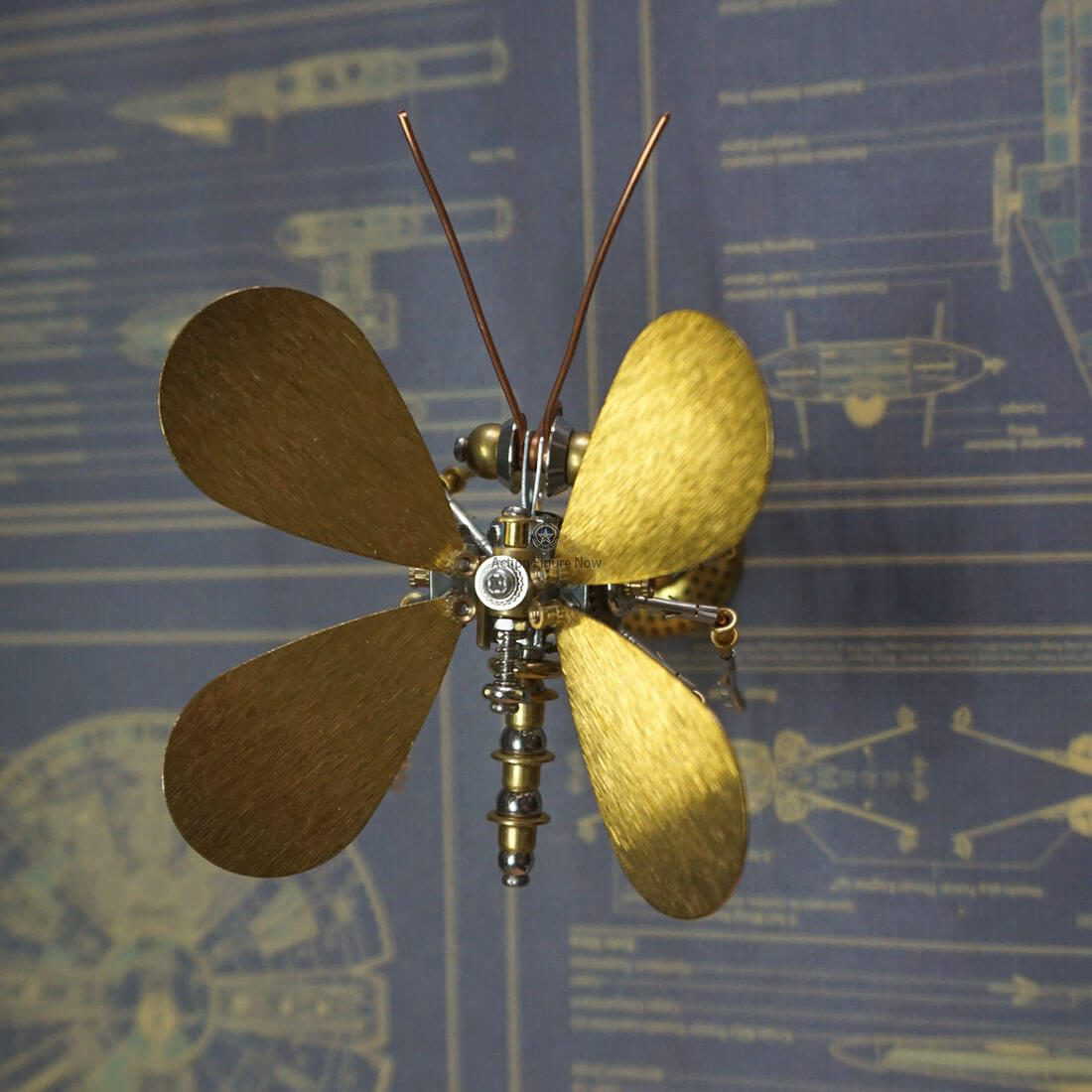 Shiny Golden Butterfly 3D Steampunk Metal Craft Kits Shiny Golden Butterfly 3D Steampunk Metal Craft Kits