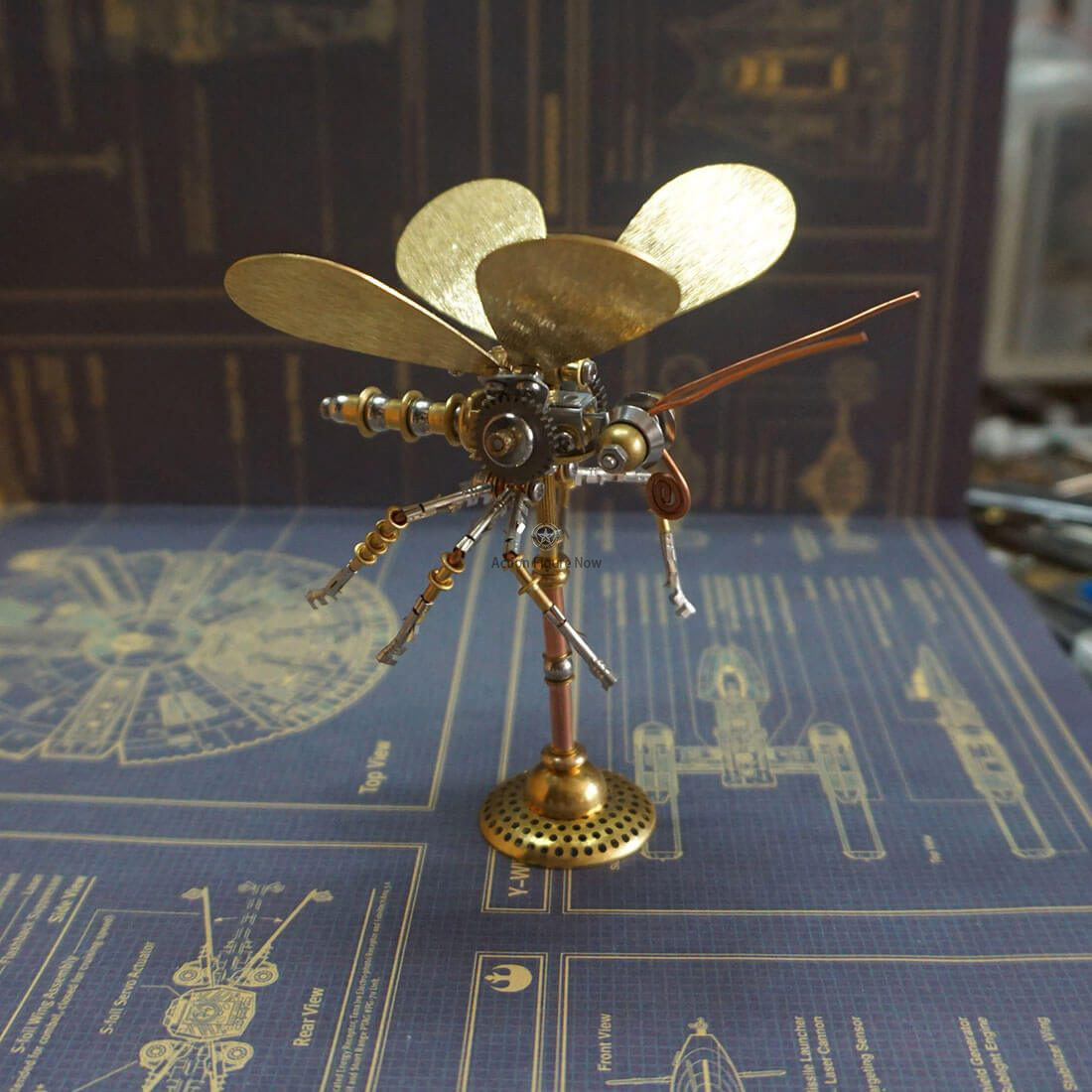Shiny Golden Butterfly 3D Steampunk Metal Craft Kits Shiny Golden Butterfly 3D Steampunk Metal Craft Kits