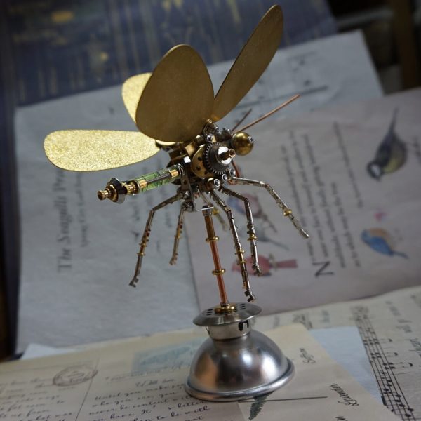 Shiny Golden Butterfly 3D Steampunk Metal Craft Kits