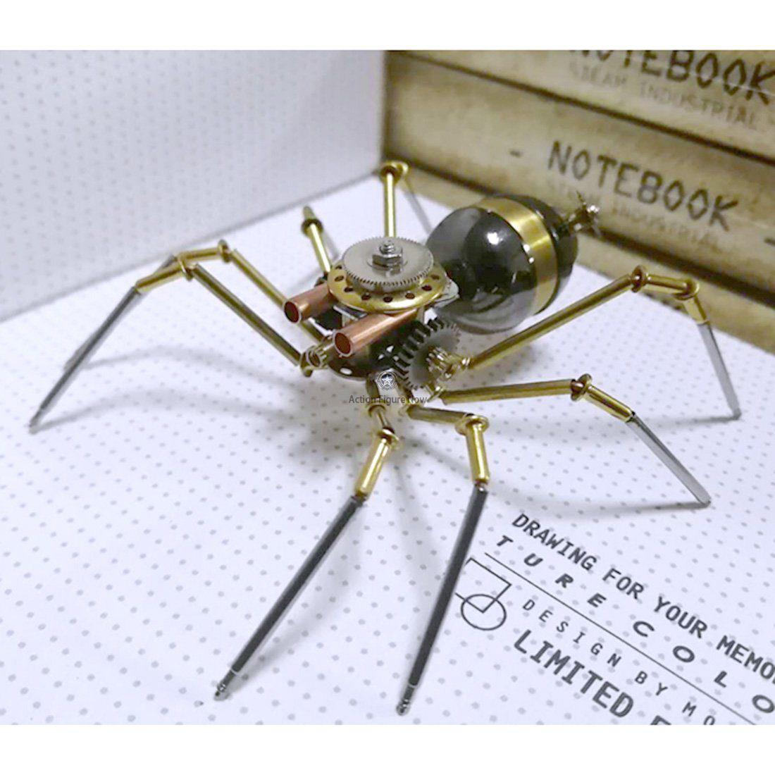 Steampunk Metal Mechanical Wasp Spider Insects Collection