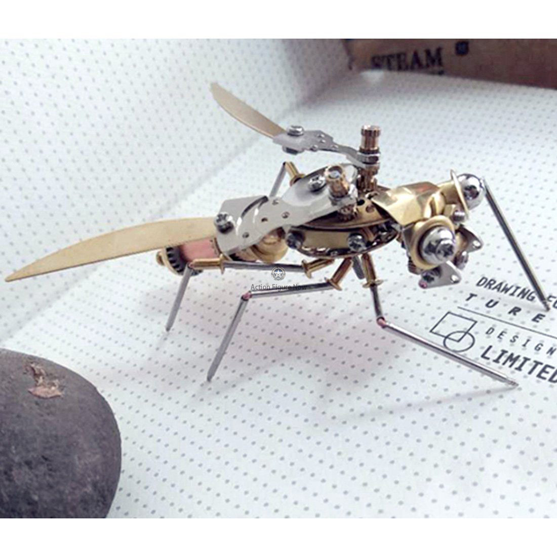Steampunk Metal Mechanical Wasp Spider Insects Collection Steampunk Metal Mechanical Wasp Spider Insects Collection