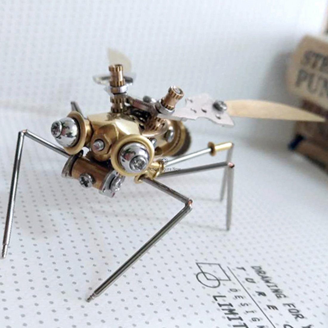 Steampunk Metal Mechanical Wasp Spider Insects Collection Steampunk Metal Mechanical Wasp Spider Insects Collection