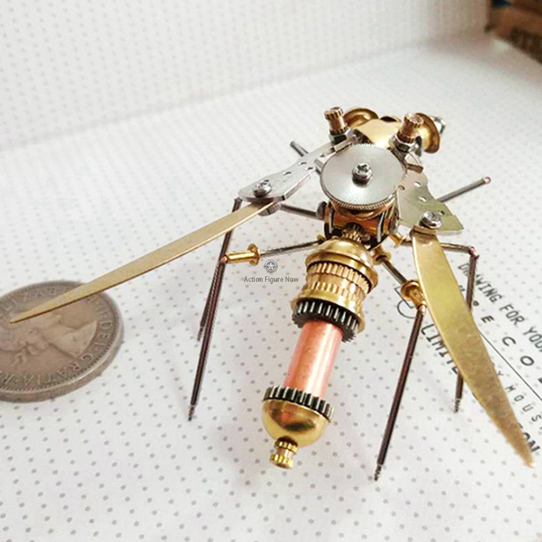 Steampunk Metal Mechanical Wasp Spider Insects Collection Steampunk Metal Mechanical Wasp Spider Insects Collection