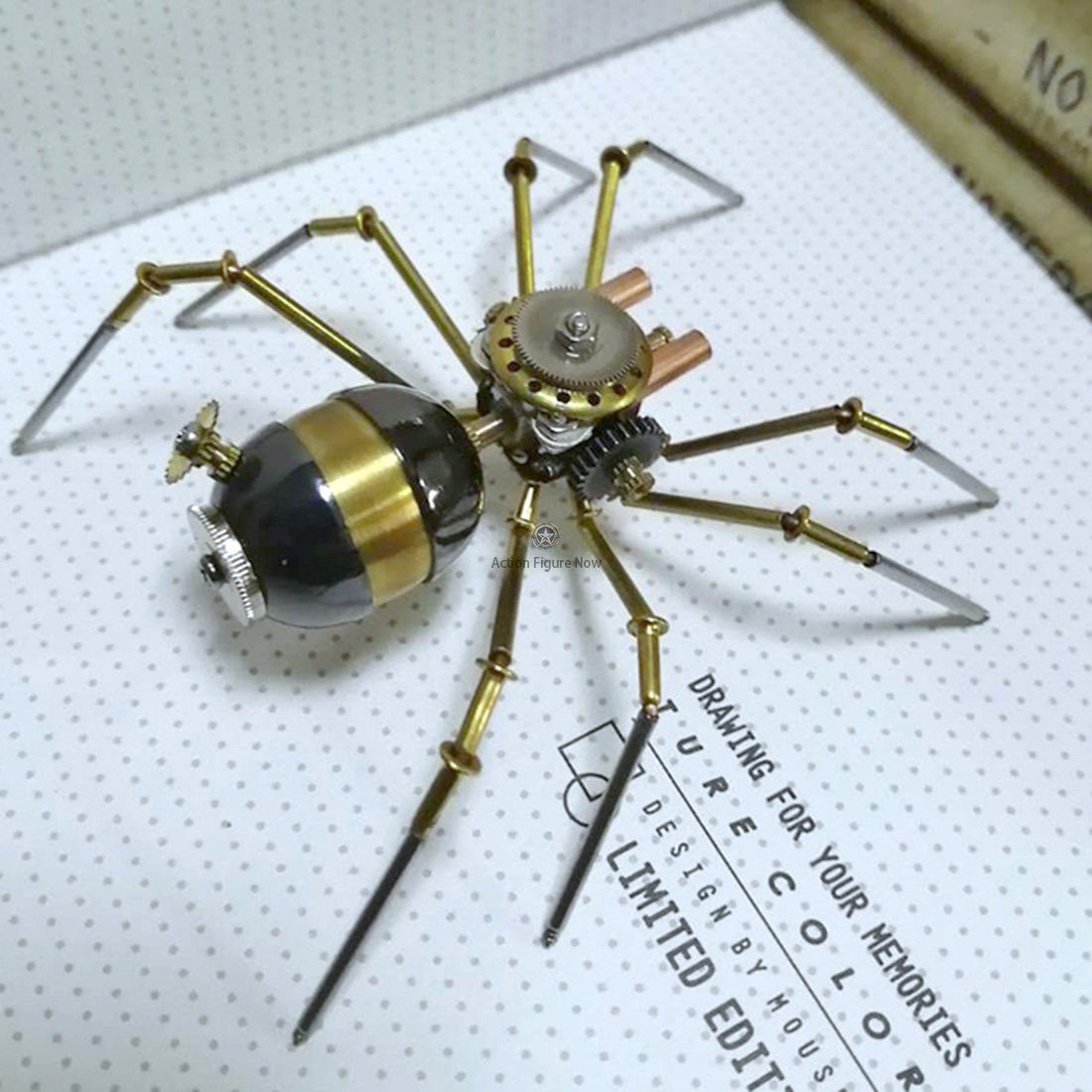 Steampunk Metal Mechanical Wasp Spider Insects Collection Steampunk Metal Mechanical Wasp Spider Insects Collection