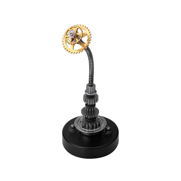 Metal Earth Steampunk 3D Orange Peacock Butterfly Model Kit with Flower Base