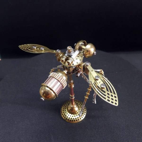 Steampunk Brass Bee and Dragonfly 3D DIY Kit