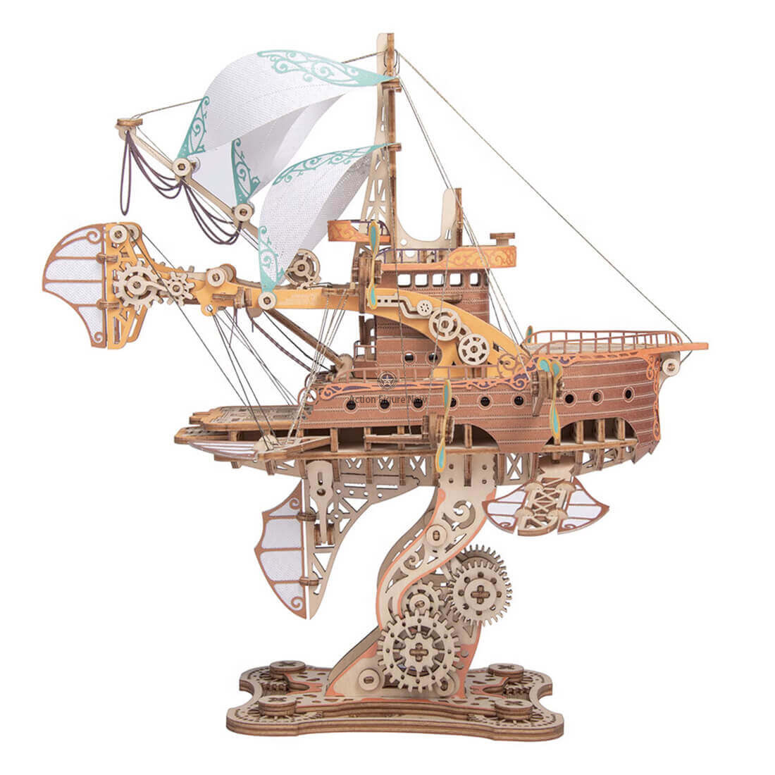 Steampunk DIY Fantasy Travel Spaceship Wooden Puzzle Steampunk DIY Fantasy Travel Spaceship Wooden Puzzle