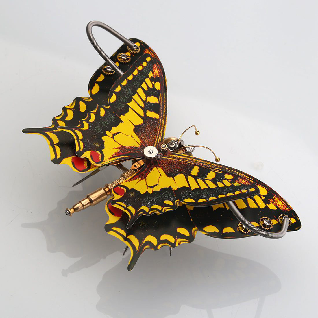 Steampunk Eastern Tiger Swallowtail Butterfly DIY Kit: Papilio Glaucus with Flower Base Steampunk Eastern Tiger Swallowtail Butterfly DIY Kit: Papilio Glaucus with Flower Base