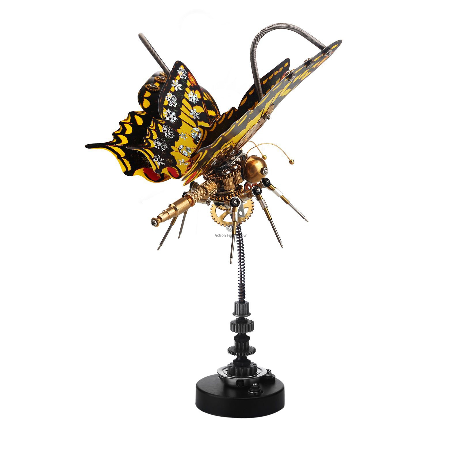 Steampunk Eastern Tiger Swallowtail Butterfly DIY Kit: Papilio Glaucus with Flower Base Steampunk Eastern Tiger Swallowtail Butterfly DIY Kit: Papilio Glaucus with Flower Base