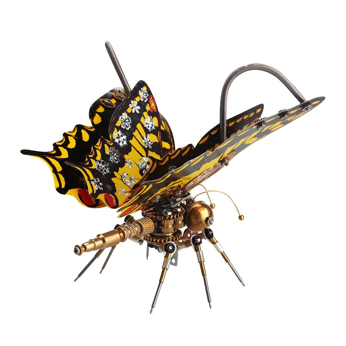 Steampunk Eastern Tiger Swallowtail Butterfly DIY Kit: Papilio Glaucus with Flower Base Steampunk Eastern Tiger Swallowtail Butterfly DIY Kit: Papilio Glaucus with Flower Base