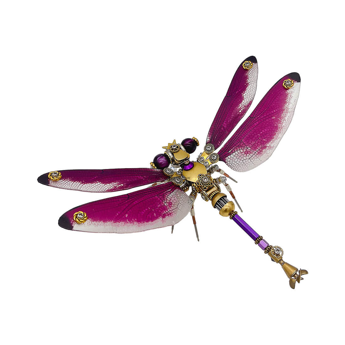 Steampunk Elegant Dragonfly 3D Mechanical Insect DIY Assembly Model (200+ Pieces) Steampunk Elegant Dragonfly 3D Mechanical Insect DIY Assembly Model (200+ Pieces)