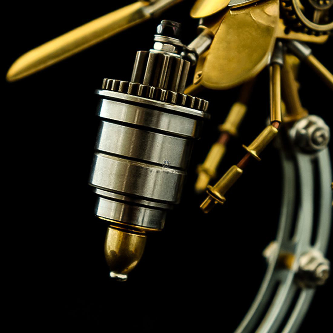 Steampunk Metal Brass Wasp Bug: Luminous Handcrafted Assembly Model Steampunk Metal Brass Wasp Bug: Luminous Handcrafted Assembly Model
