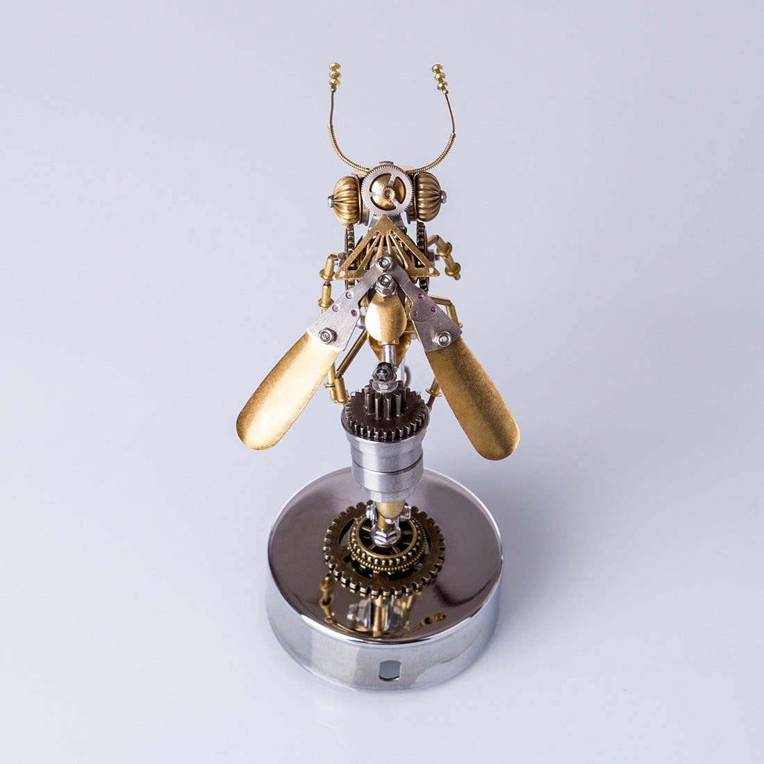 Steampunk Metal Brass Wasp Bug: Luminous Handcrafted Assembly Model Steampunk Metal Brass Wasp Bug: Luminous Handcrafted Assembly Model