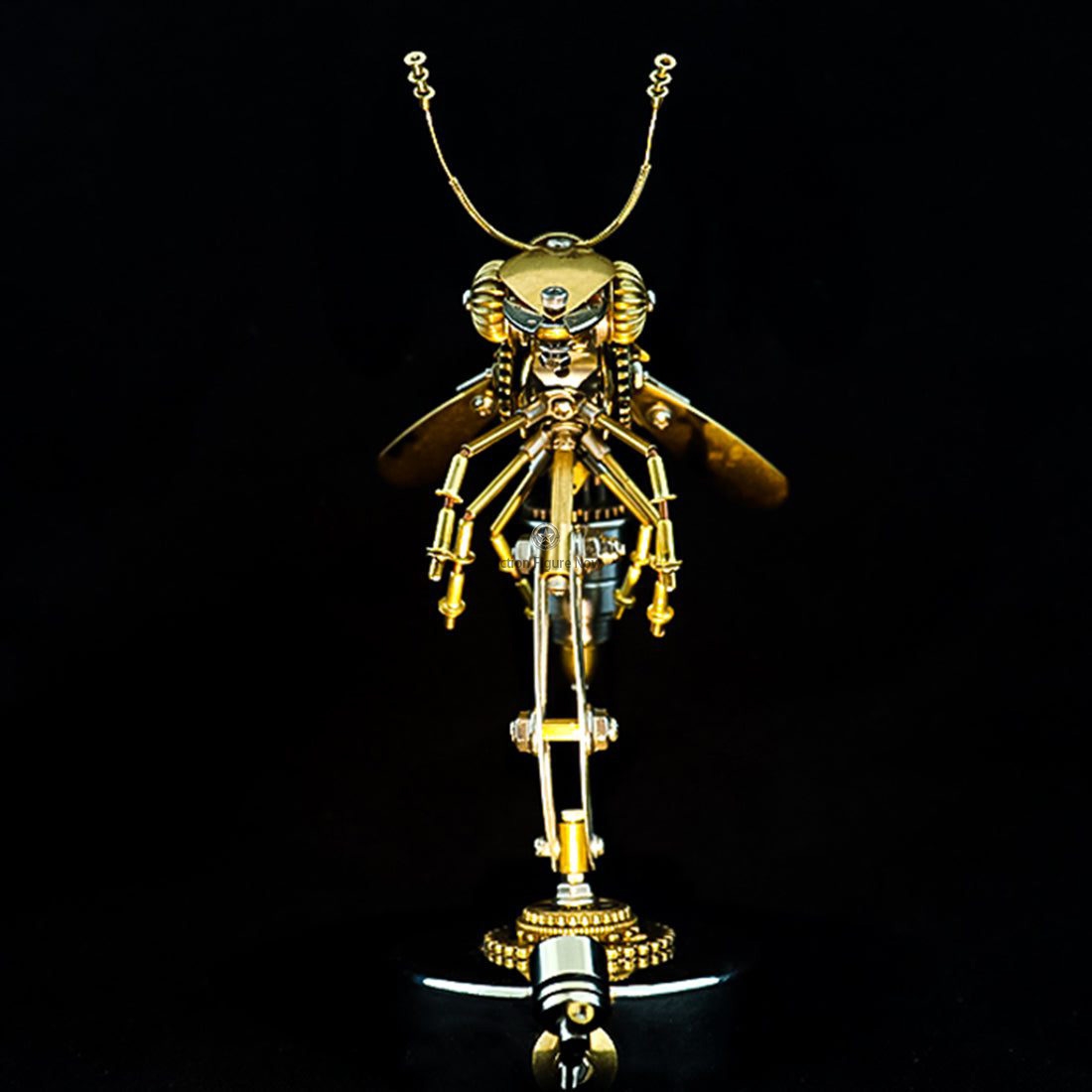 Steampunk Metal Brass Wasp Bug: Luminous Handcrafted Assembly Model Steampunk Metal Brass Wasp Bug: Luminous Handcrafted Assembly Model