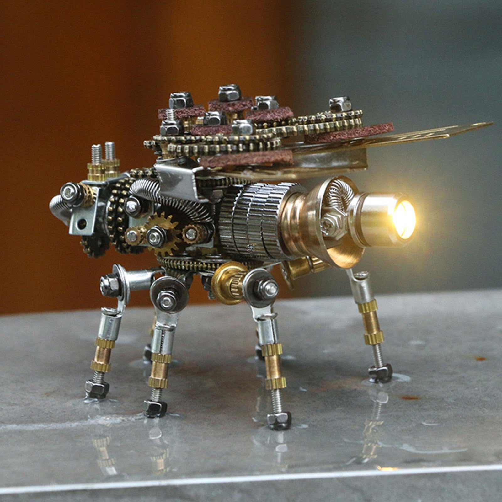 Steampunk Metal Fire Fly Insect Bugs Puzzle DIY Model Kit with Display Base Steampunk Metal Fire Fly Insect Bugs Puzzle DIY Model Kit with Display Base