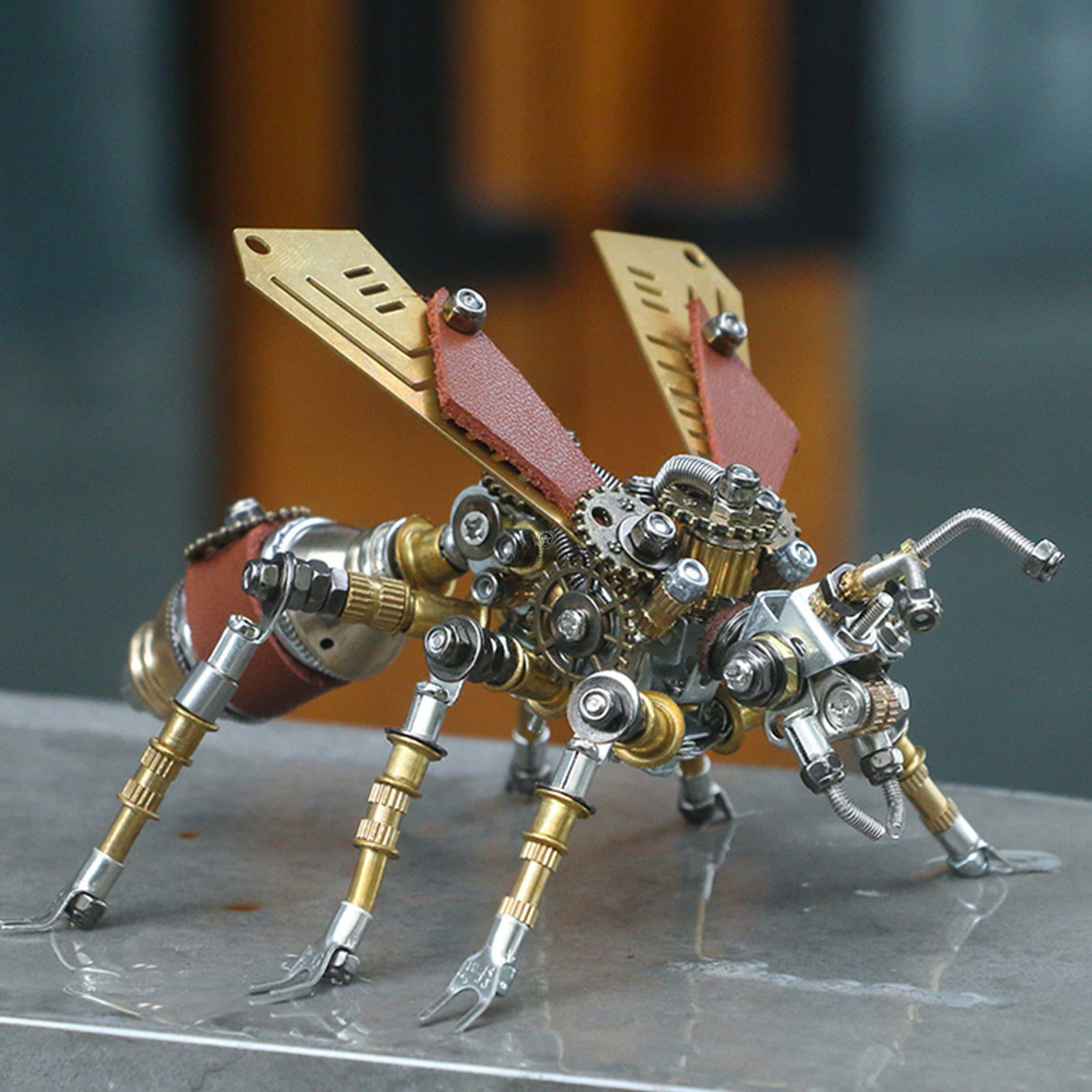 Steampunk Metal Fire Fly Insect Bugs Puzzle DIY Model Kit with Display Base Steampunk Metal Fire Fly Insect Bugs Puzzle DIY Model Kit with Display Base