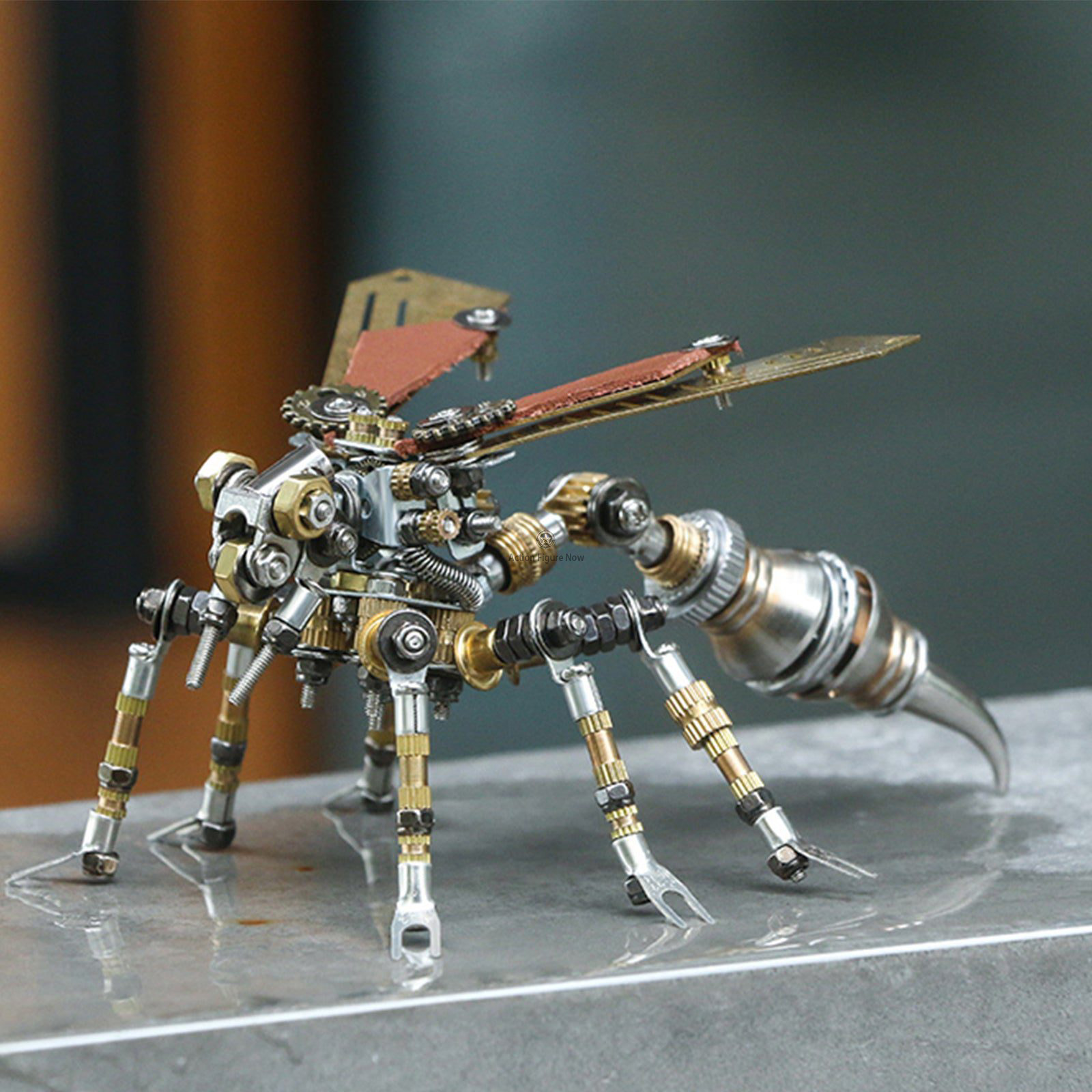 Steampunk Metal Fire Fly Insect Bugs Puzzle DIY Model Kit with Display Base Steampunk Metal Fire Fly Insect Bugs Puzzle DIY Model Kit with Display Base