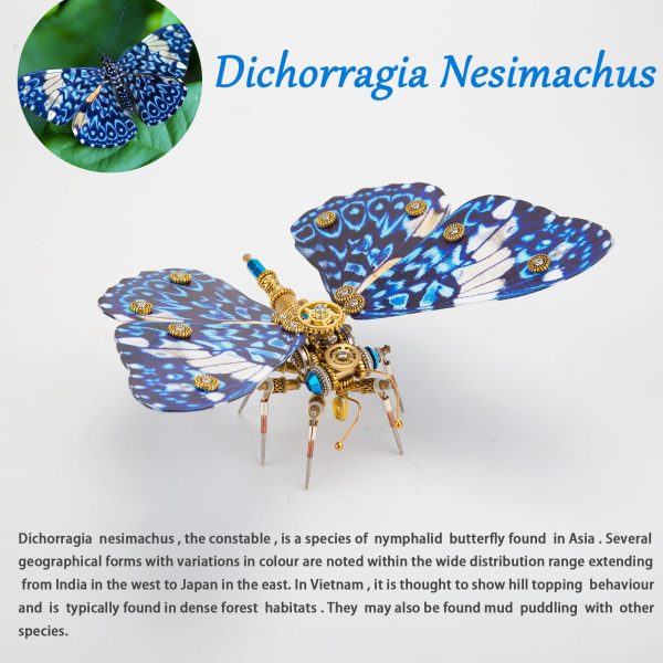 3D Steampunk Morpho Butterfly Puzzle for Decoration and Butterfly Enthusiasts