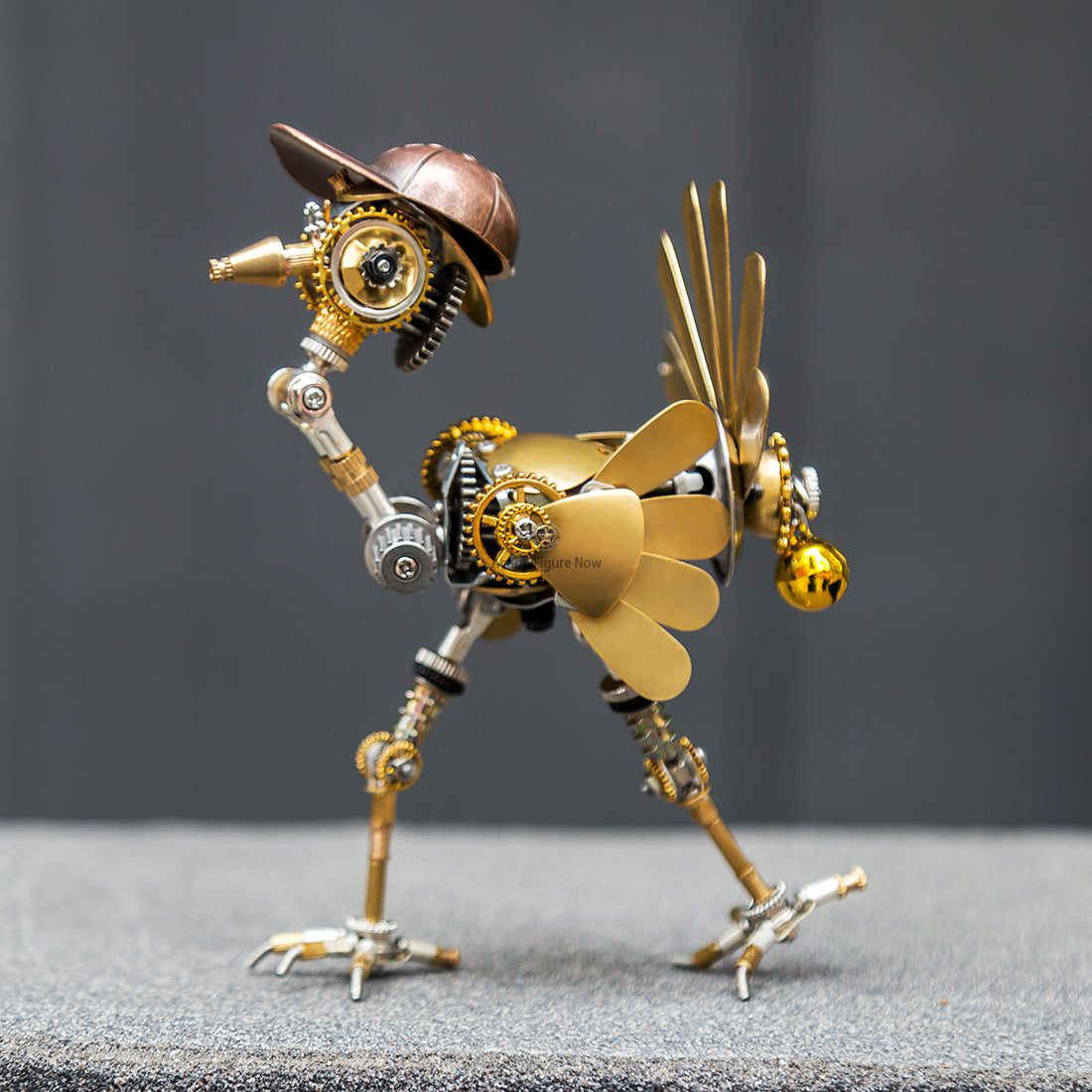 Steampunk Newsboy Turkey with Cap - 280-Piece 3D Metal Puzzle Kit Steampunk Newsboy Turkey with Cap - 280-Piece 3D Metal Puzzle Kit