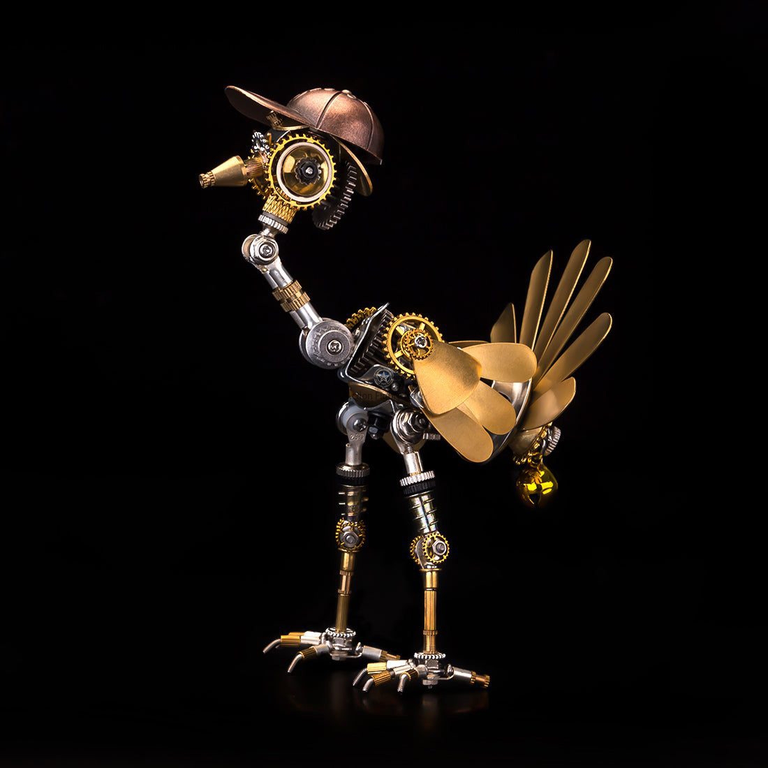 Steampunk Newsboy Turkey with Cap - 280-Piece 3D Metal Puzzle Kit Steampunk Newsboy Turkey with Cap - 280-Piece 3D Metal Puzzle Kit
