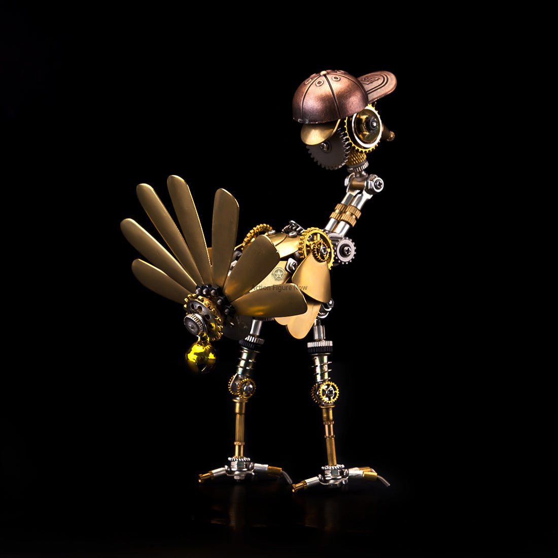 Steampunk Newsboy Turkey with Cap - 280-Piece 3D Metal Puzzle Kit Steampunk Newsboy Turkey with Cap - 280-Piece 3D Metal Puzzle Kit