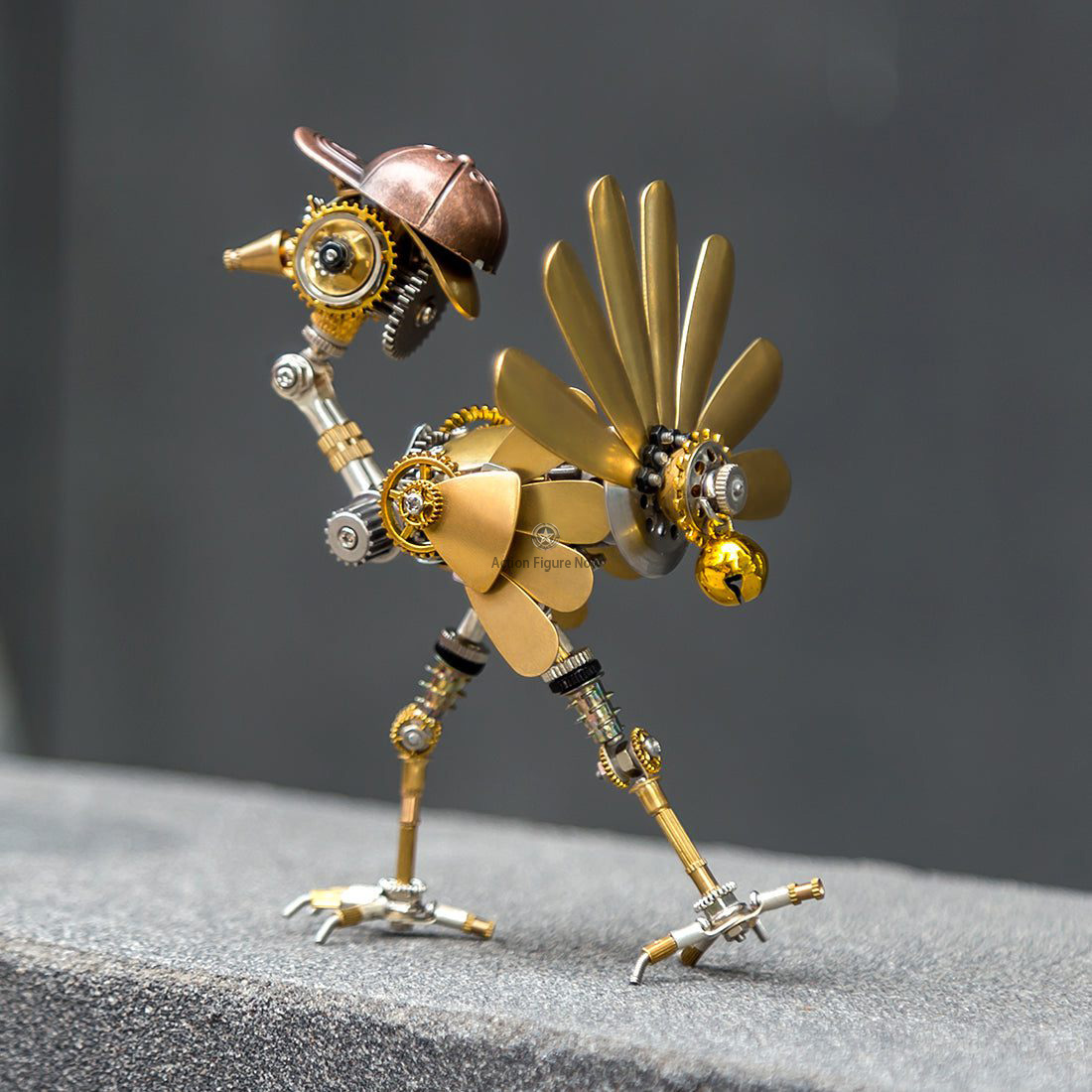 Steampunk Newsboy Turkey with Cap - 280-Piece 3D Metal Puzzle Kit Steampunk Newsboy Turkey with Cap - 280-Piece 3D Metal Puzzle Kit