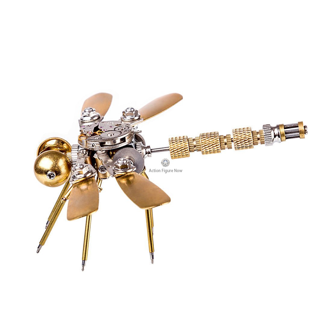 3D Steampunk Golden Dragonfly Metal Art Sculpture Model 3D Steampunk Golden Dragonfly Metal Art Sculpture Model