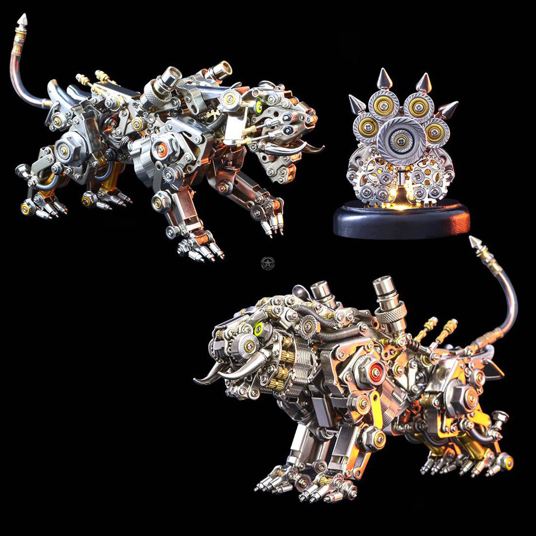 Tiger Paw Base: 100Pcs 3D Metal Model Kits Assembly DIY with Light Tiger Paw Base: 100Pcs 3D Metal Model Kits Assembly DIY with Light