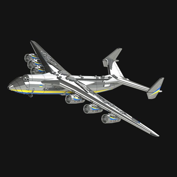 Ukrainian Dream Cargo Aircraft DIY 3D Metal Puzzle Model Kit
