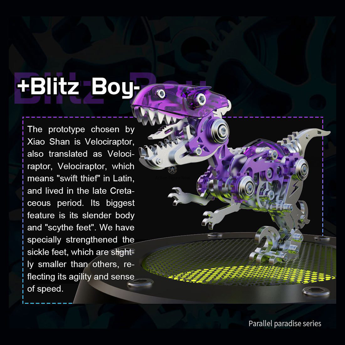 Velociraptor Dinosaur Model Kits Build 3D Metal Puzzle Toys for Kids Velociraptor Dinosaur Model Kits Build 3D Metal Puzzle Toys for Kids