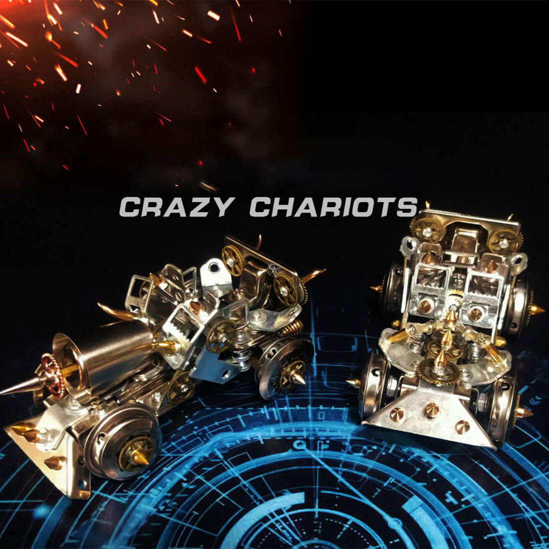 Old Sports Car 3D Metal Model Assembly Kits - War Chariot Old Sports Car 3D Metal Model Assembly Kits - War Chariot