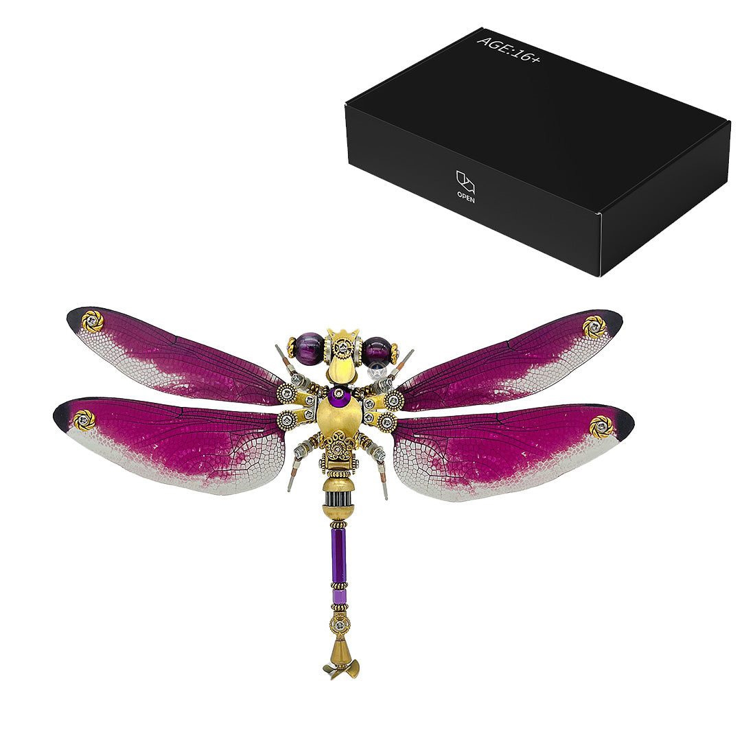 3D Metal Steampunk Dragonfly Puzzle Set of 3 3D Metal Steampunk Dragonfly Puzzle Set of 3