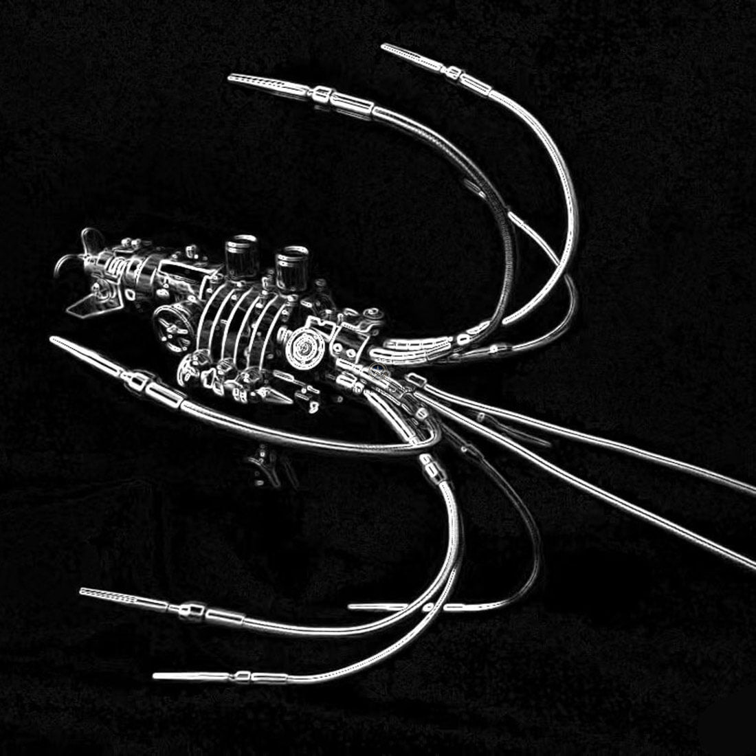 Steampunk Giant Squid 3D DIY Metal Puzzle Model Kit, 295 Pieces Steampunk Giant Squid 3D DIY Metal Puzzle Model Kit, 295 Pieces