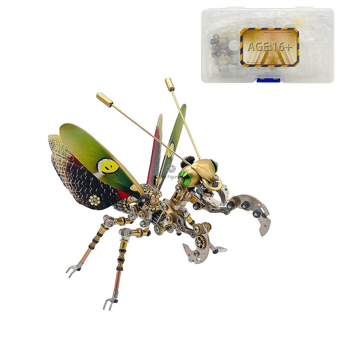 Steampunk Mechanical Mantis: 3D DIY Metal Puzzle Model Kit Assembly (300 Pcs) Steampunk Mechanical Mantis: 3D DIY Metal Puzzle Model Kit Assembly (300 Pcs)