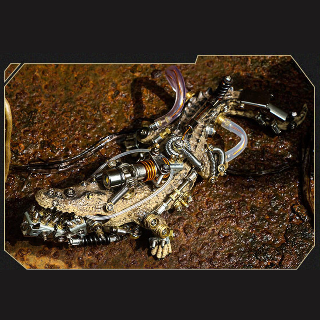 547PCS Steampunk Mutant Crocodile 3D Metal Puzzle DIY Assembly Model Kit 547PCS Steampunk Mutant Crocodile 3D Metal Puzzle DIY Assembly Model Kit