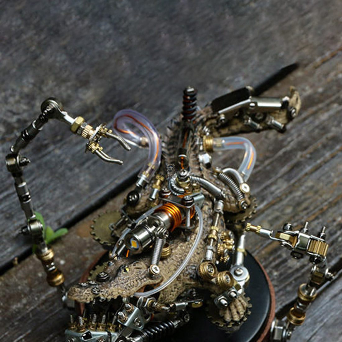 547PCS Steampunk Mutant Crocodile 3D Metal Puzzle DIY Assembly Model Kit 547PCS Steampunk Mutant Crocodile 3D Metal Puzzle DIY Assembly Model Kit