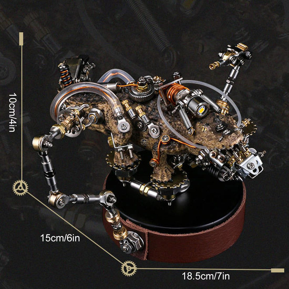 547PCS Steampunk Mutant Crocodile 3D Metal Puzzle DIY Assembly Model Kit 547PCS Steampunk Mutant Crocodile 3D Metal Puzzle DIY Assembly Model Kit