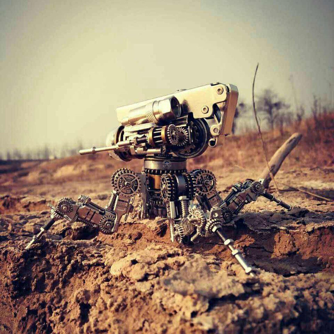 DIY Metal Knight Mech Model Puzzle Toy DIY Metal Knight Mech Model Puzzle Toy