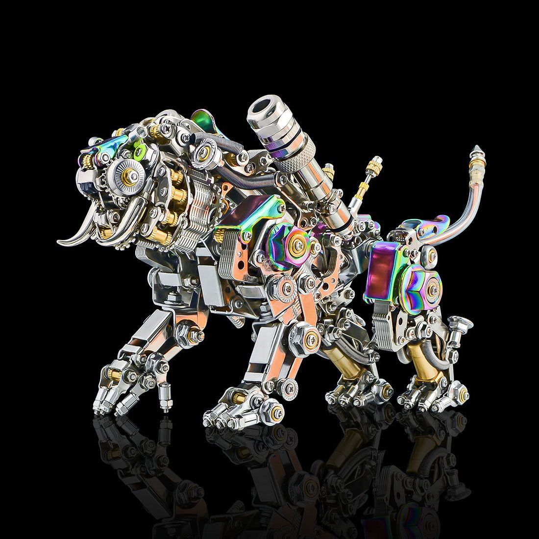 Extinct Smilodon Saber Tooth Tiger 3D Metal Model Kits for Adults Extinct Smilodon Saber Tooth Tiger 3D Metal Model Kits for Adults