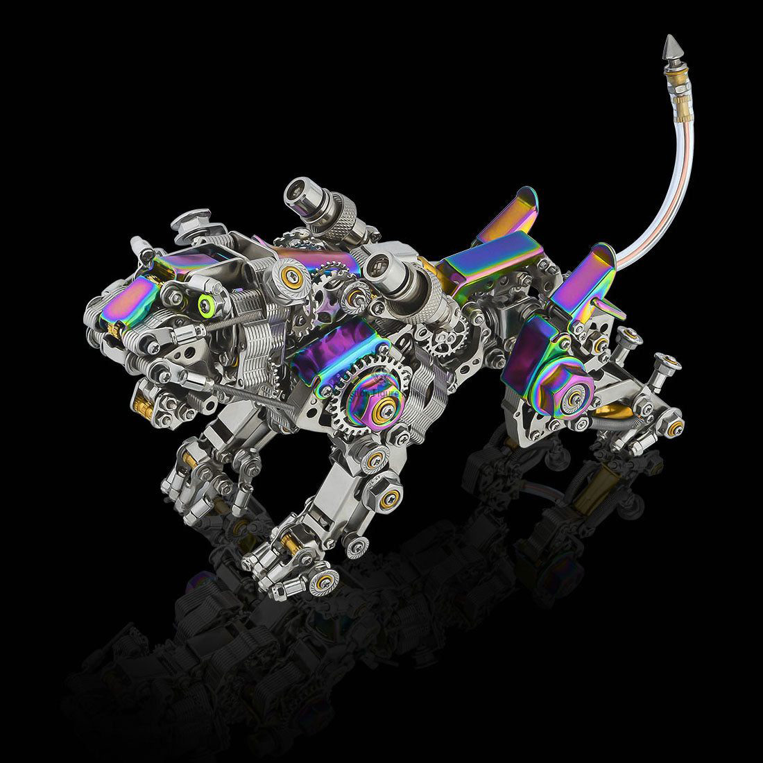 Extinct Smilodon Saber Tooth Tiger 3D Metal Model Kits for Adults Extinct Smilodon Saber Tooth Tiger 3D Metal Model Kits for Adults