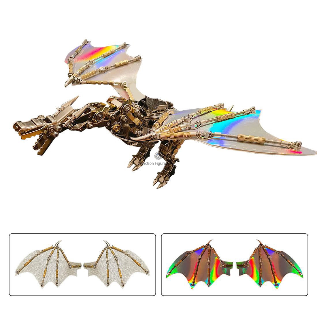Mechanical Steampunk Wyvern Dragon DIY 3D Metal Puzzle 600CS Mechanical Steampunk Wyvern Dragon DIY 3D Metal Puzzle 600CS